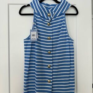 Sail to Sable Marina White Stripe Top
